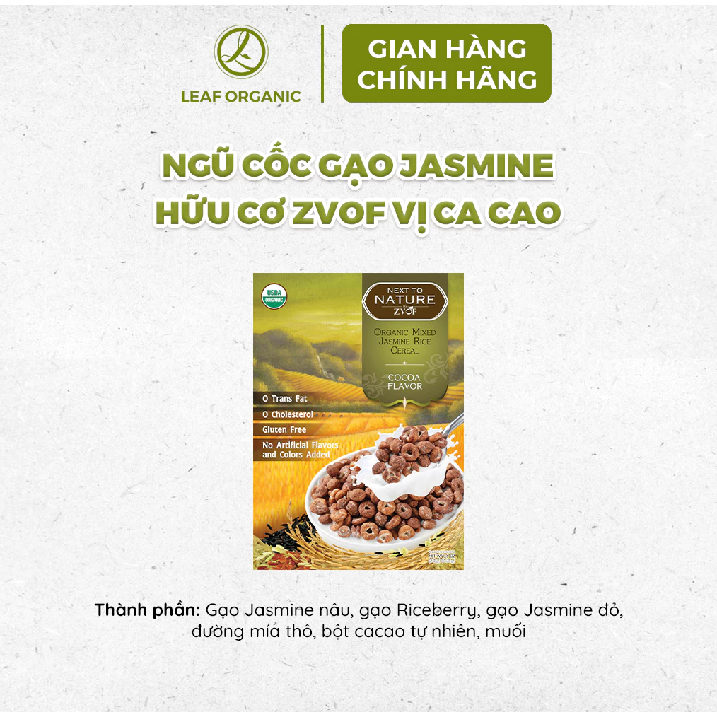 Ngũ cốc gạo Jasmine vàng hữu cơ Zvof 35g x 7 gói (dành cho bé từ 18 tháng tuổi) - Nhập khẩu chính hãng - 4
