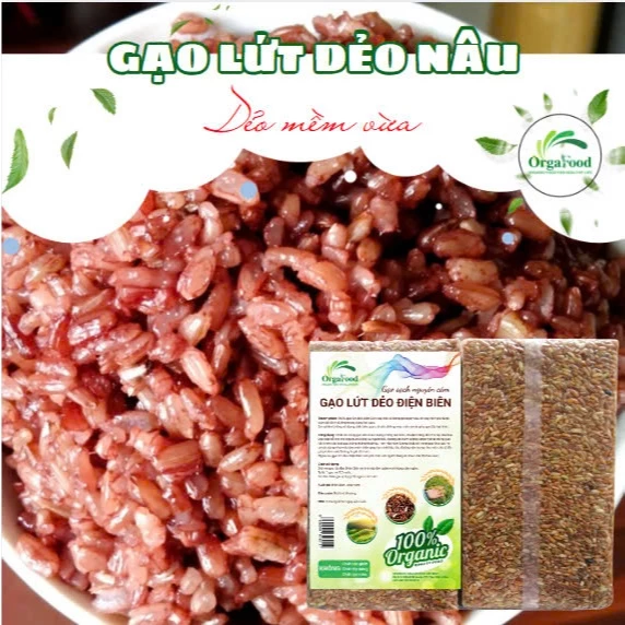 Combo 5 loại gạo lứt dẻo Điện Biên, Gạo lứt tím than (đen), gạo nâu dẻo, tam sắc, séng cù, nương tím, không cần ngâm - 5