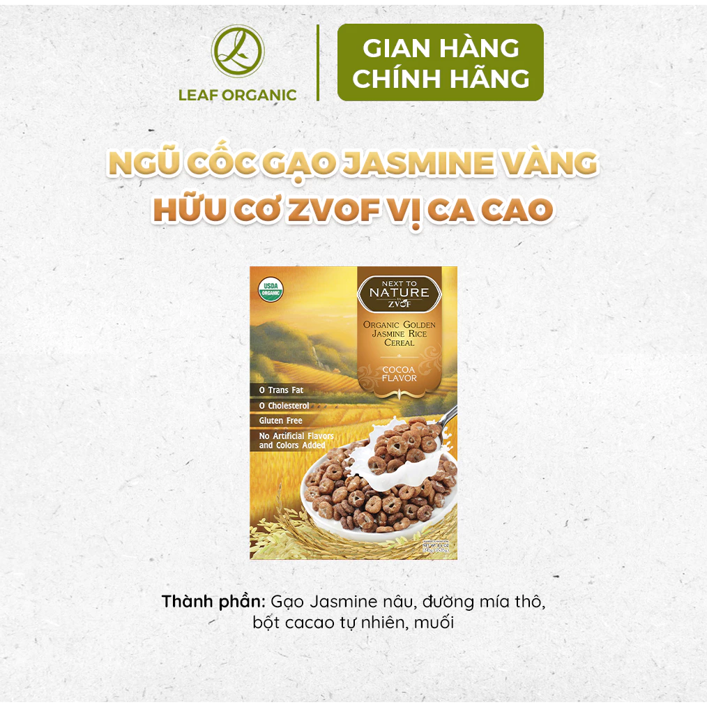 Ngũ cốc gạo Jasmine vàng hữu cơ Zvof 35g x 7 gói (dành cho bé từ 18 tháng tuổi) - Nhập khẩu chính hãng - 2