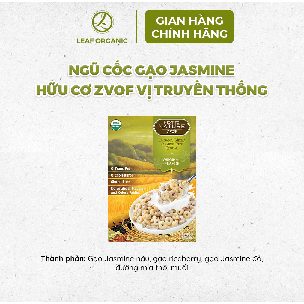 Ngũ cốc gạo Jasmine vàng hữu cơ Zvof 35g x 7 gói (dành cho bé từ 18 tháng tuổi) - Nhập khẩu chính hãng - 3