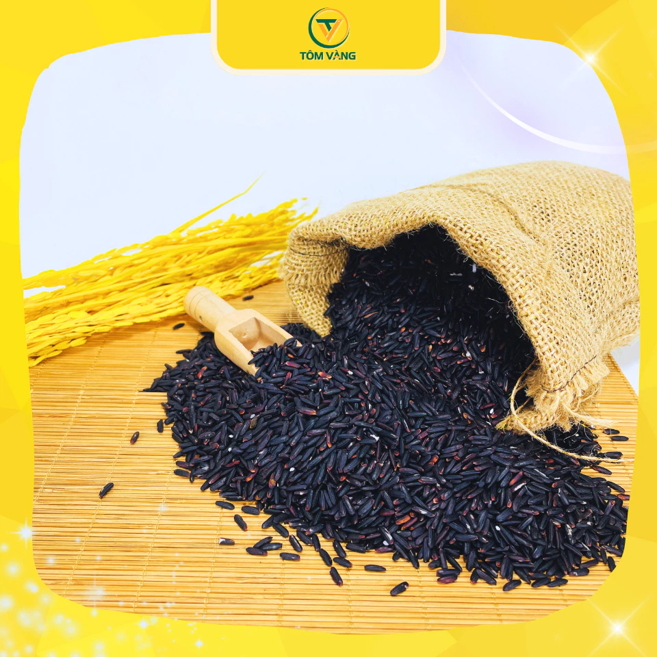Gạo lứt đen và các loại gạo lứt - Túi hút chân không 1kg - TÔM VÀNG - 2