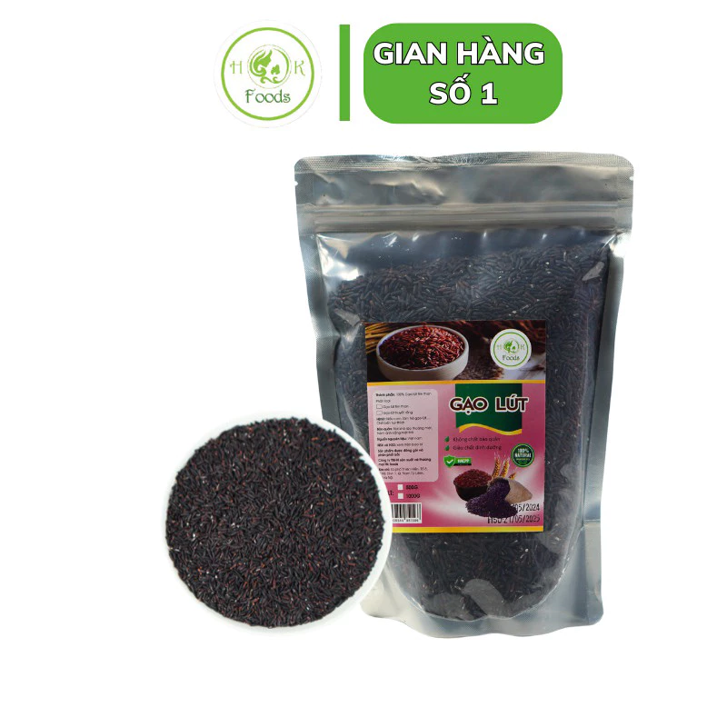 1kg Gạo Lứt Tím Than Điện Biên Loại 1 - Gạo Lứt đen thơm dẻo