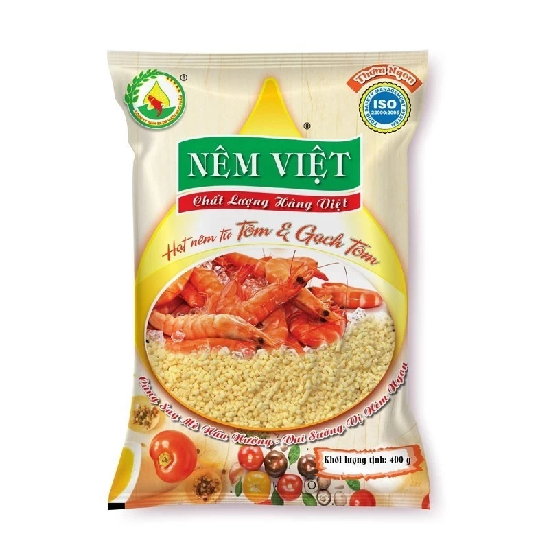 [Top Value] Hạt nêm tôm và gạch tôm TR1-14055-127 nêm chuẩn vị, đậm đà 400gr Combo 2 gói