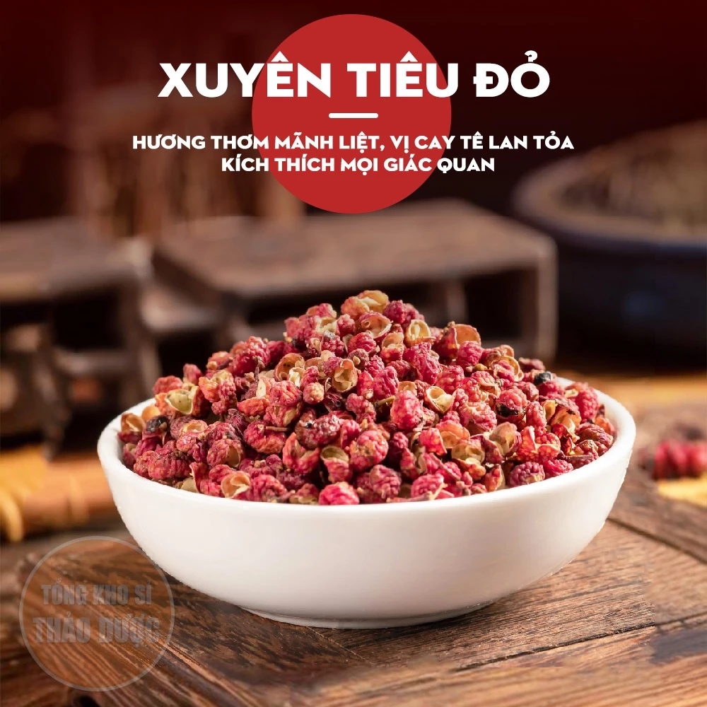 Hạt tiêu tứ xuyên 100g, xuyên tiêu đỏ khô, hoa tiêu làm gia vị, lẩu cay tứ xuyên, thơm, cay - 5