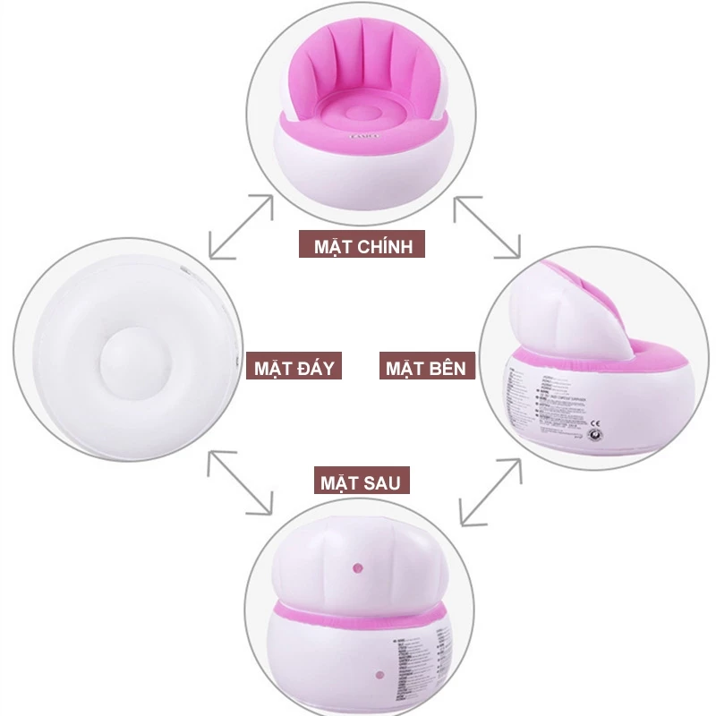 Lumoo ghế sofa lười Ghế sofa bơm hơi Cho Người Lớn Và Trẻ Em Bao gồm máy bơm - 6