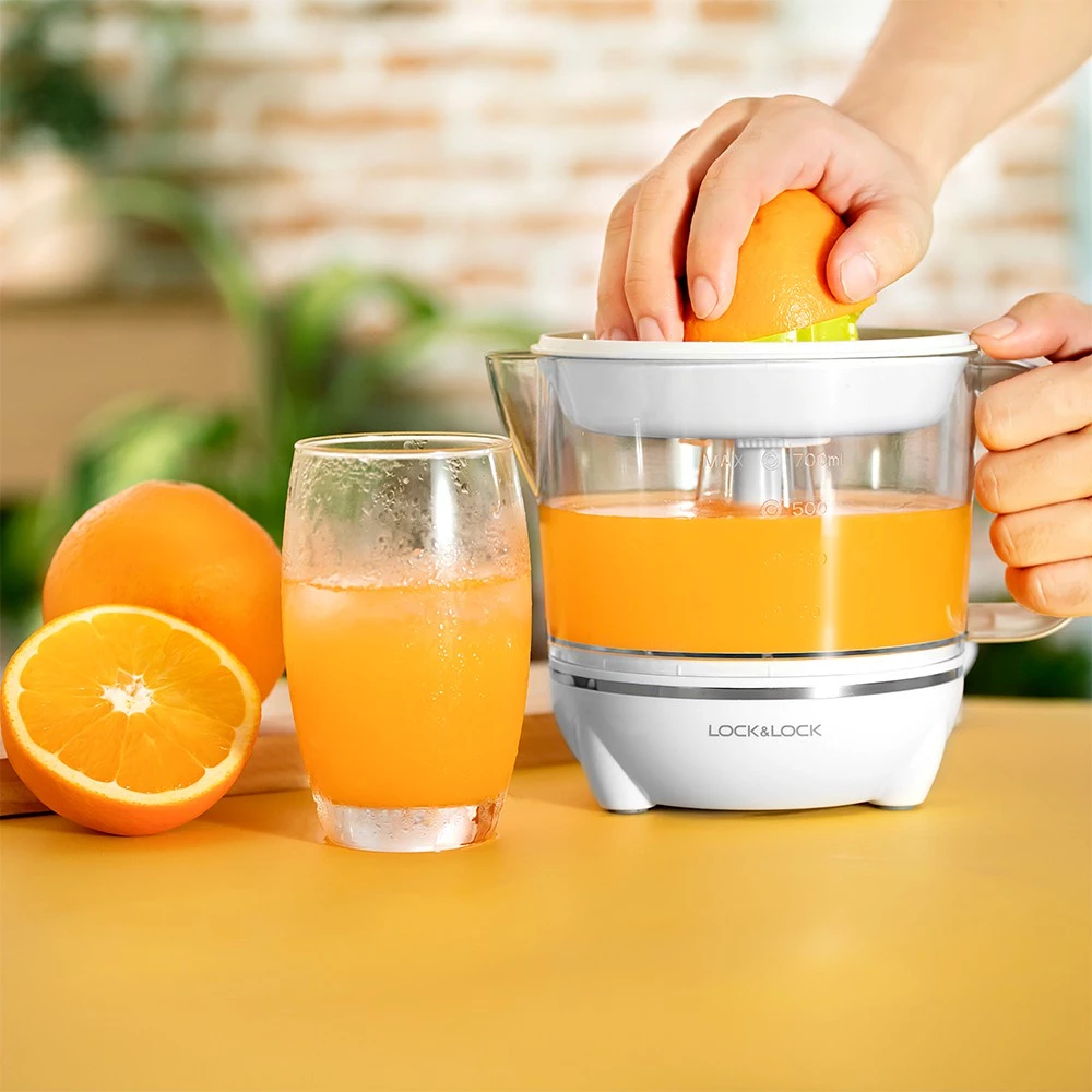 Máy vắt cam, chanh, bưởi, quýt, màu trắng Lock&Lock Citrus Juicer EJJ231 700ml - 2