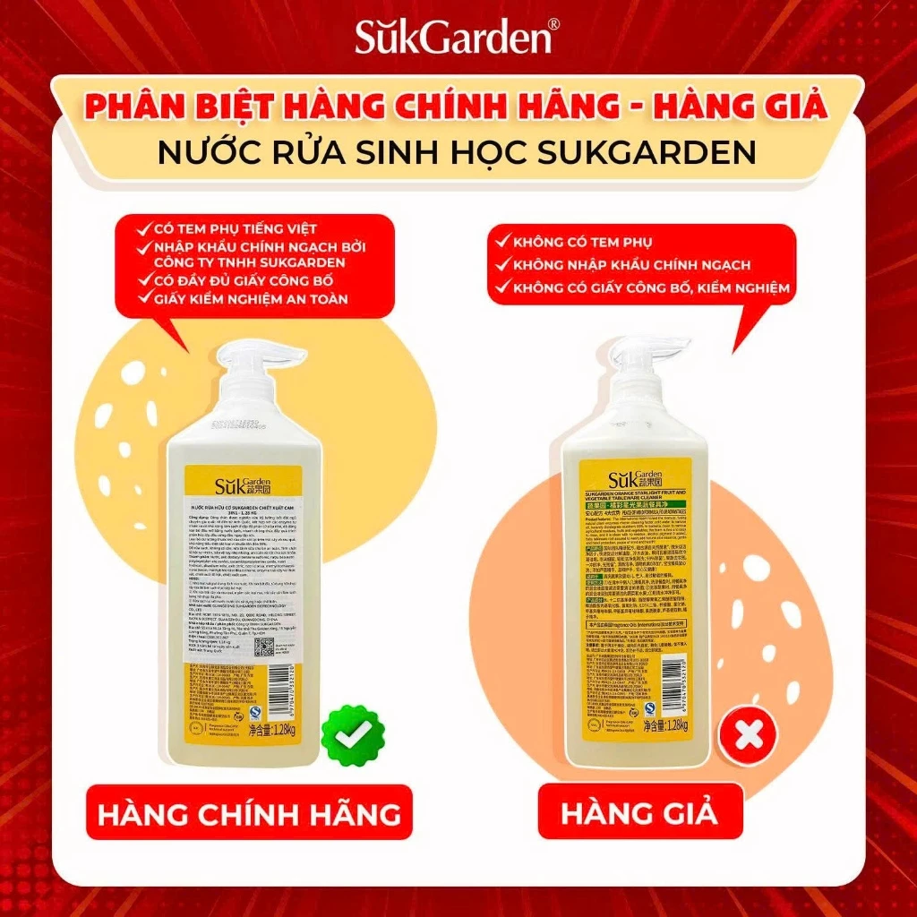 Nước Rửa Sinh Học SukGarden Chiết Xuất Enzyme Thực Vật - Hỗ Trợ Rửa Chén Bát, Rau Củ Quả - 3