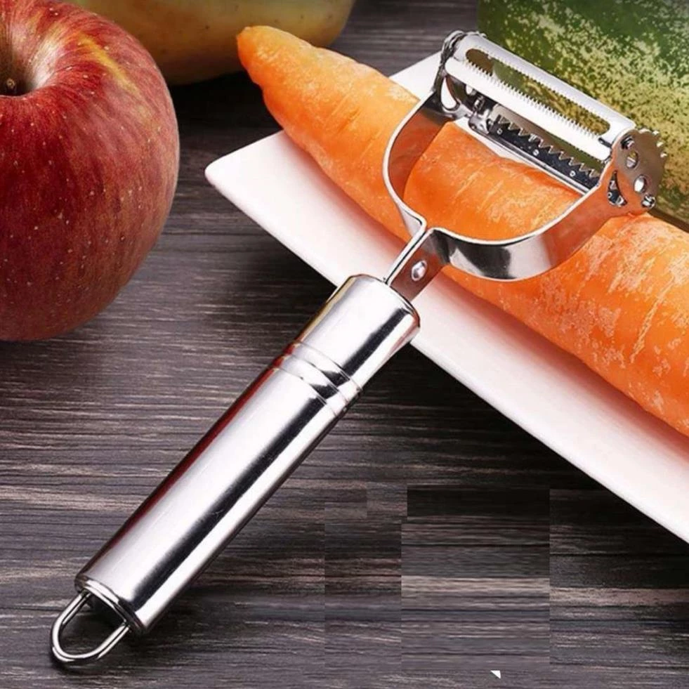 Nạo inox 304 Đa Năng 3 In 1 Nạo Gọt Rau Củ Quả Bào Sợi Siêu Sắc không rỉ - 5