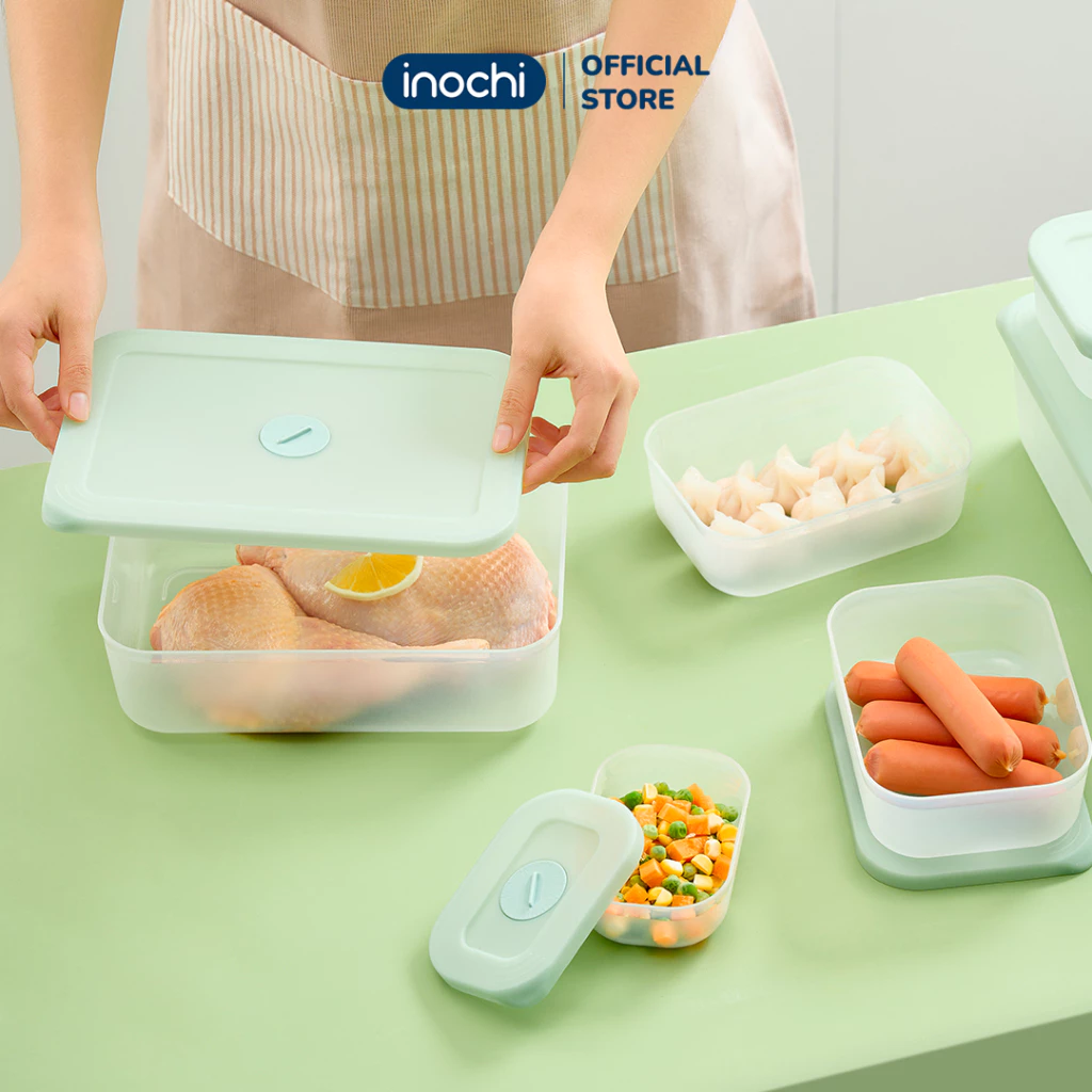 COMBO 7 hộp thực phẩm trữ đông Inochi 290ml (4 hộp), 900ml (2 hộp), 3600ml - 3