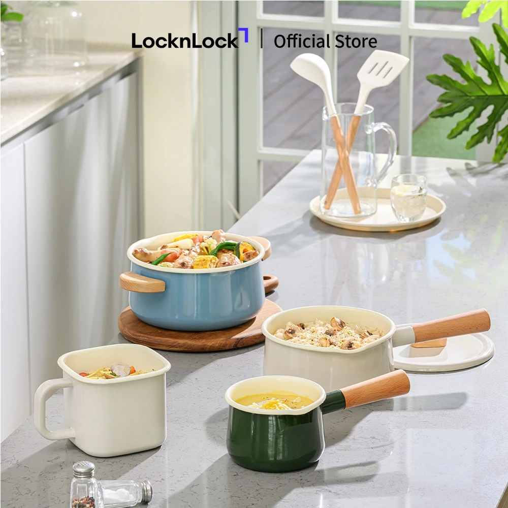 Nồi Suit Mellow LocknLock nhiều kích cỡ bằng thép tráng men - 2