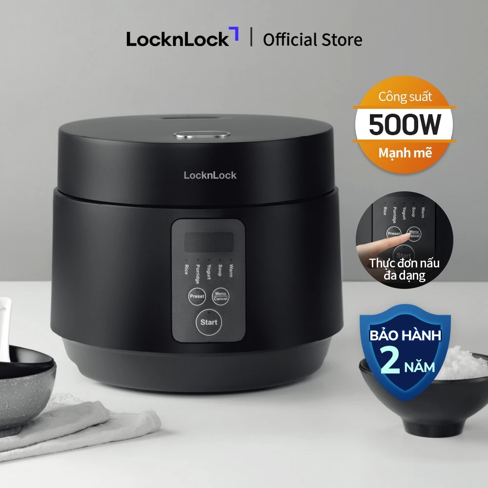 Nồi cơm điện Lock&Lock Compact Rice Cooker 1.2L màu đen EJR346BLK - 6