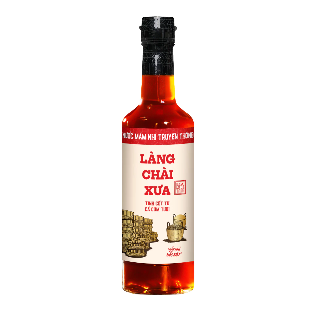 [Tặng BAO LÌ XÌ và Nước tương 125ml] THÙNG 6 CHAI Nước mắm nhỉ Làng Chài Xưa Nhãn Đỏ 500ml/chai vị gu ông bà xưa - 2