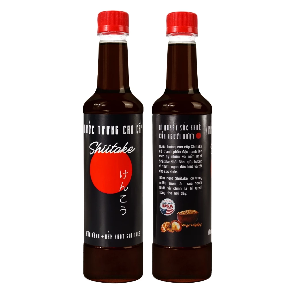 [TẶNG 1 NƯỚC TƯƠNG 125ML] Thùng 6 chai gồm 3 chai nước mắm và 3 chai nước tương shiitake chai nhựa 525ml Làng Chài Xưa - 6