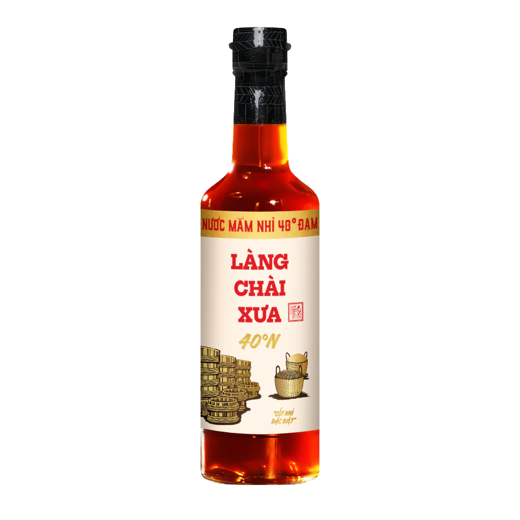 [TẶNG Bao Lìxì và Nước tương 125ml] THÙNG 6 CHAI Nước mắm nhỉ nhãn vàng truyền thống 40 độ đạm Làng Chài Xưa 500ml/chai - 3