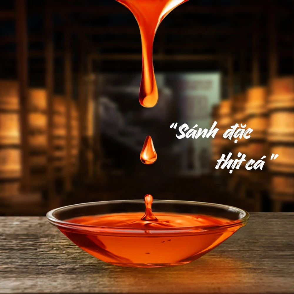 [TẶNG Bao Lìxì và Nước tương 125ml] THÙNG 6 CHAI Nước mắm nhỉ nhãn vàng truyền thống 40 độ đạm Làng Chài Xưa 500ml/chai - 4