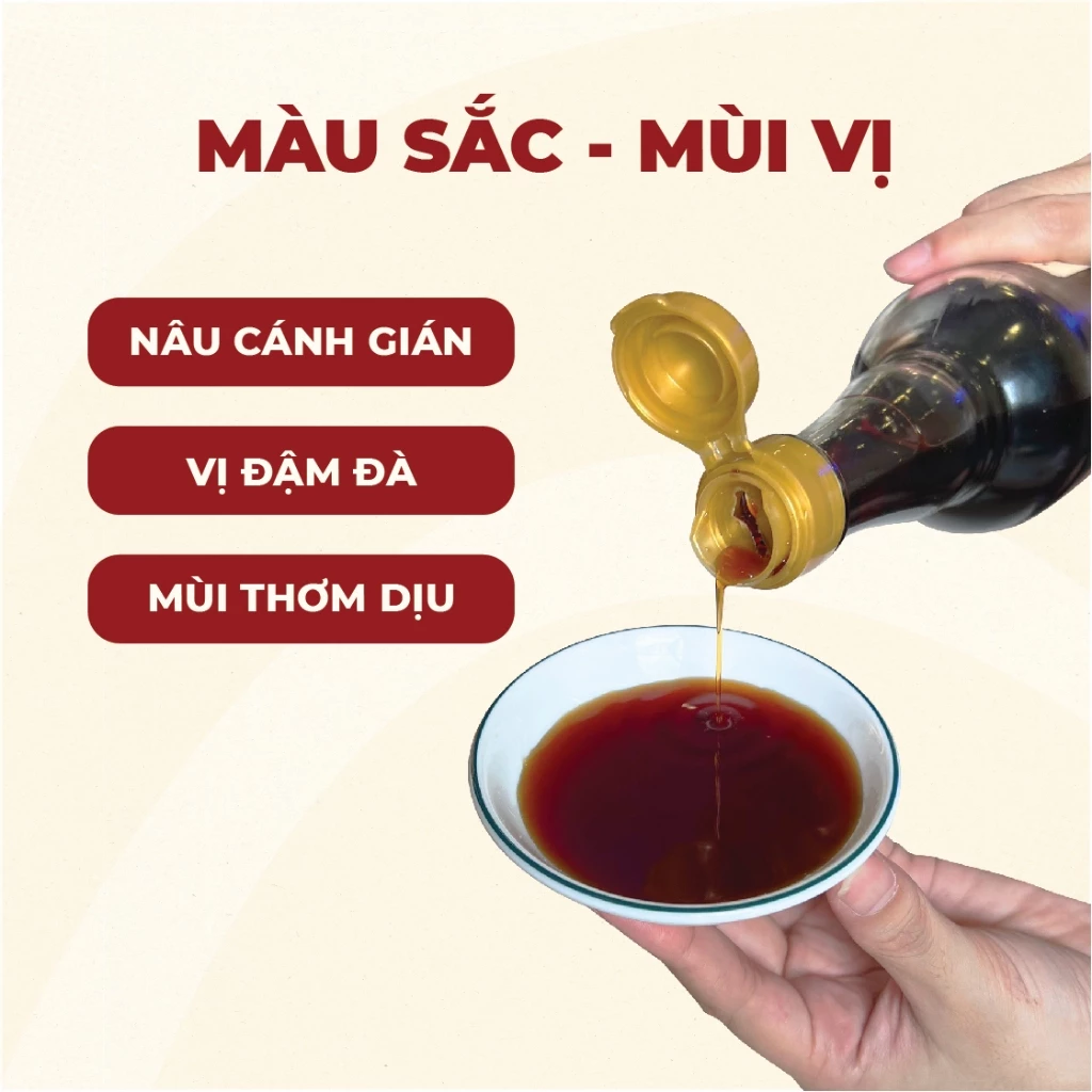 Nước Mắm Phú Quốc Hồng Hoa 40 độ đạm 520ml, Nước Mắm Nhĩ Cá Cơm Truyền Thống - 4