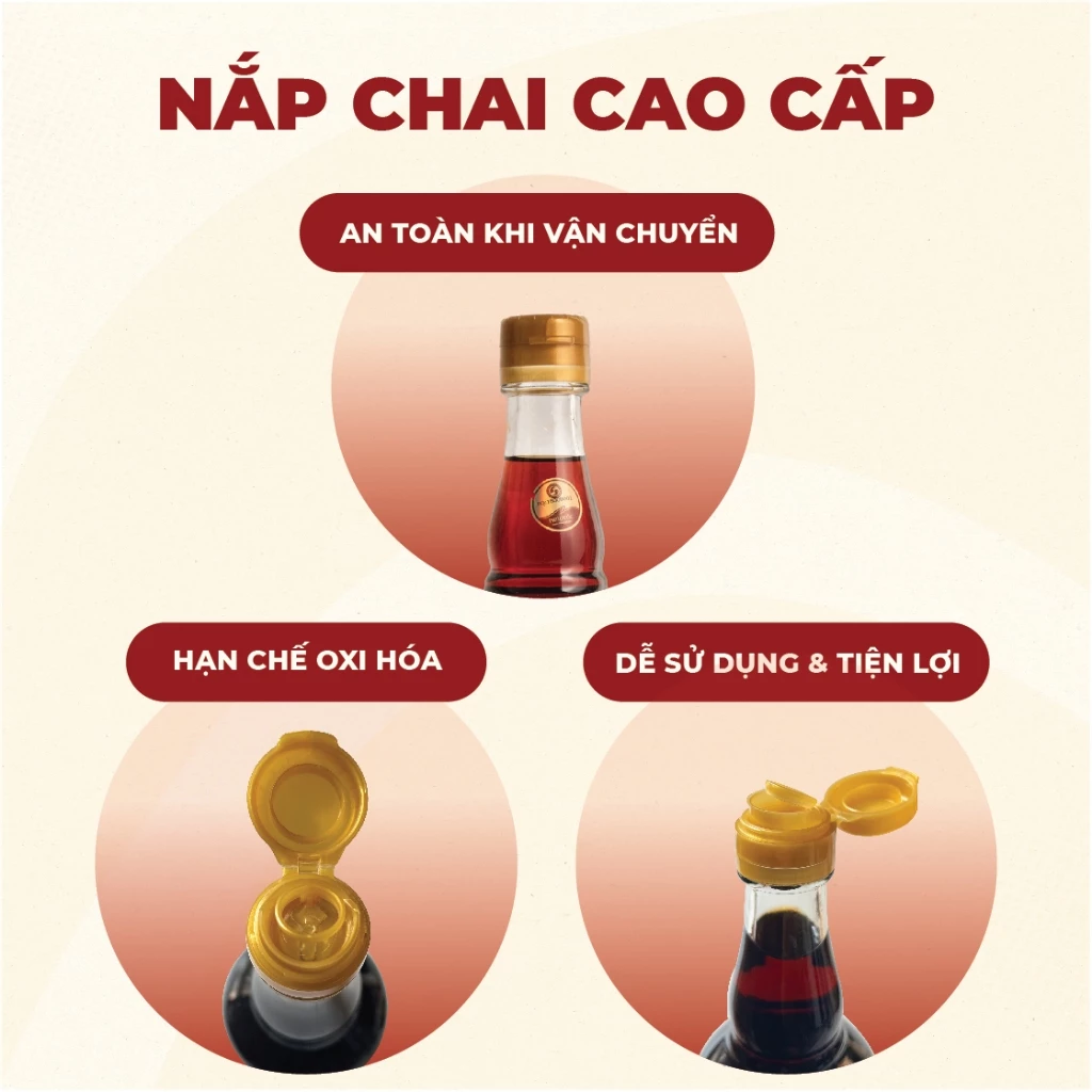 Nước Mắm Phú Quốc Hồng Hoa 40 độ đạm 520ml, Nước Mắm Nhĩ Cá Cơm Truyền Thống - 5