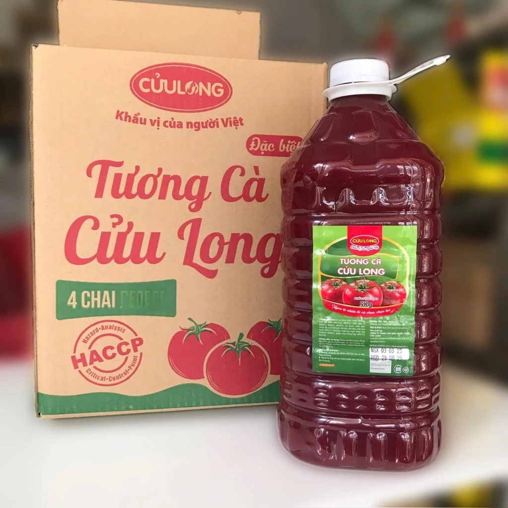[SIÊU TIẾT KIỆM] TƯƠNG ỚT , TƯƠNG CÀ , TƯƠNG ĐEN CỬU LONG 4,35KG KHÔNG PHẨM MÀU[ THANH HAO SHOP] - 3