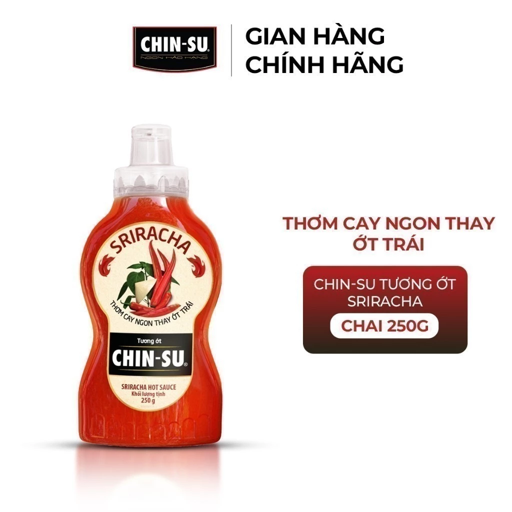 Combo Tương Ớt CHIN-SU 500G + Tương Ớt Sriracha 250G (Bao bì có thể thay đổi theo đợt nhập hàng) - 2