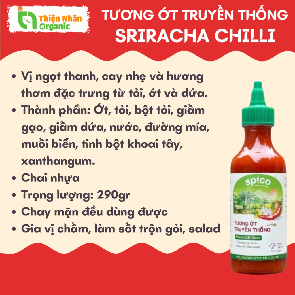 Tổng Hợp Các Loại Tương Ớt Tương Cà Gia Vị Nấu Ăn SPICO Không Chất Bảo Quản