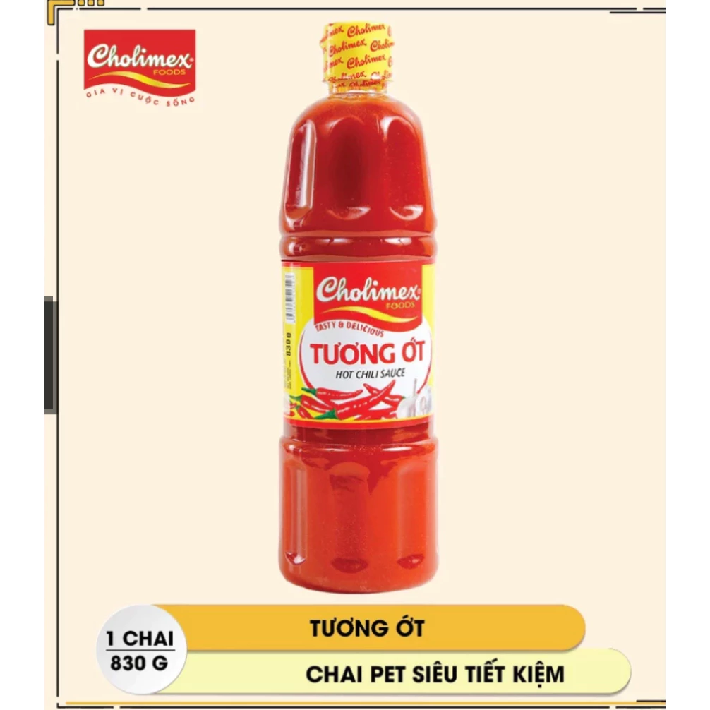 Combo 2 Chai Tương Ớt Cholimex 830g + Tương Cà Cholimex 830g – Gia vị chấm & nấu ăn ngon chuẩn vị - 2