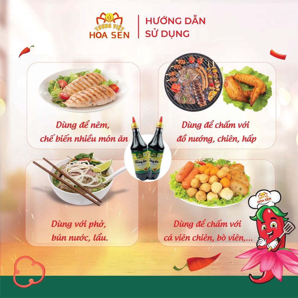Tương Đen Chai 700g - Tương Việt Hoa Sen - Đậm đà bắt vị - 2