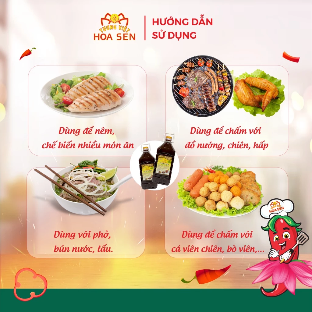 Tương Đen Bình Pet 4.8kg - Tương Việt Hoa Sen - Đậm đà bắt vị - 2