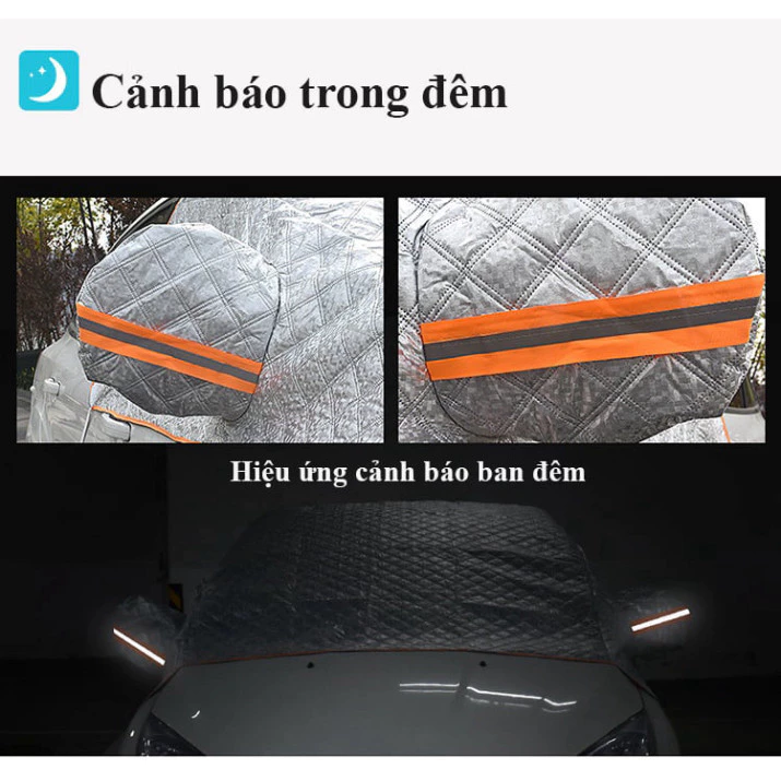 Tấm Chắn Nắng Ô Tô Kính Lái 3 Lớp Tráng Bạc, Chống Nóng và Phản Quang - 4