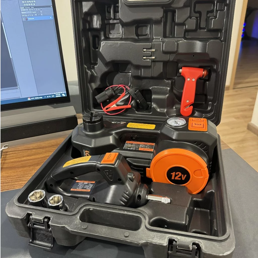 BỘ CỨU HỘ Ô TÔ ĐA NĂNG LONGLII | ĐỘI ĐIỆN | BƠM HƠI | KÍCH BÌNH | THÁO ỐC LỐP XE | LLGVNJCB05 PLUS - 3