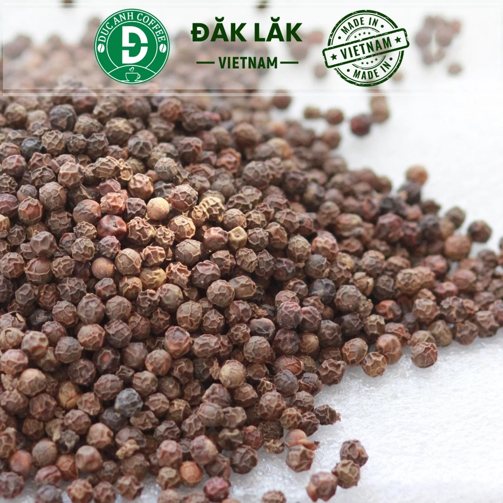Gói 200g tiêu đen sạch nguyên hạt chưa xay, thơm chắc hạt từ nông trại cà phê Đức Anh - 4