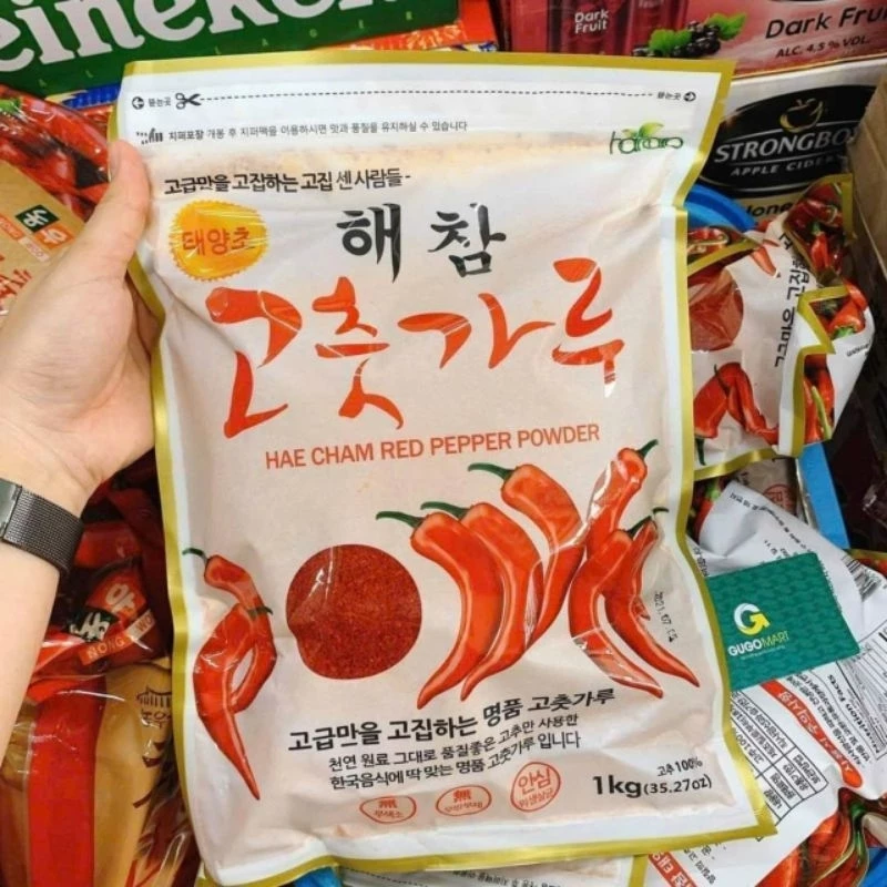 Ớt bột làm Kim Chi, ớt Haecham Red & Mat, (vảy,mịn), ớt Hàn Quốc, ớt cánh, ớt nhập khẩu chính ngạch - 2