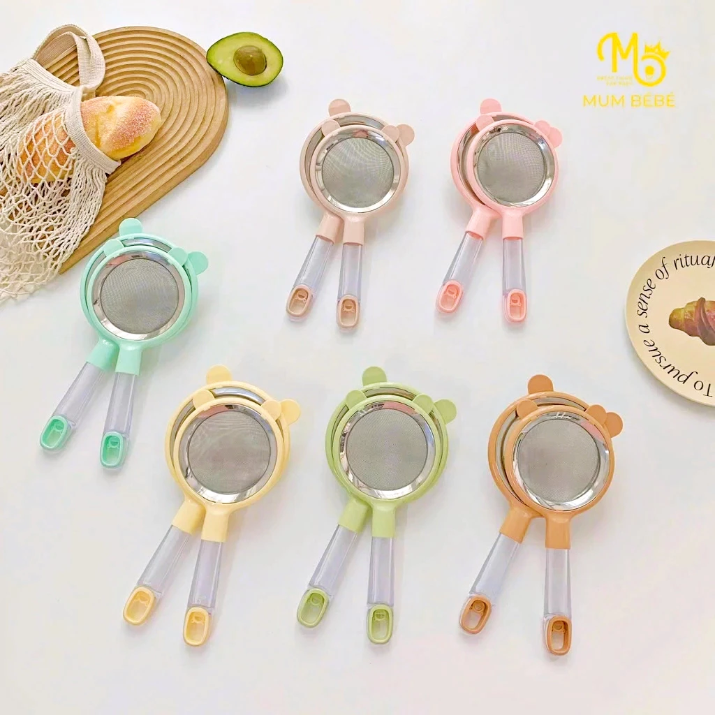 Rây Lọc Inox Lọc Cháo Rây Tách Trứng Lọc Sữa Hạt Và Thức Ăn Siêu Mịn Cho Bé Ăn Dặm - Shop Mẹ Bí Đỏ - 2