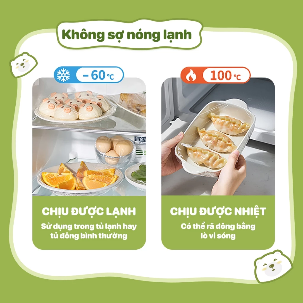 Túi màng bọc thực phẩm chất liệu PE treo tường dạng rút TopGia, tiện lợi, có chun co dãn siêu dai - 3