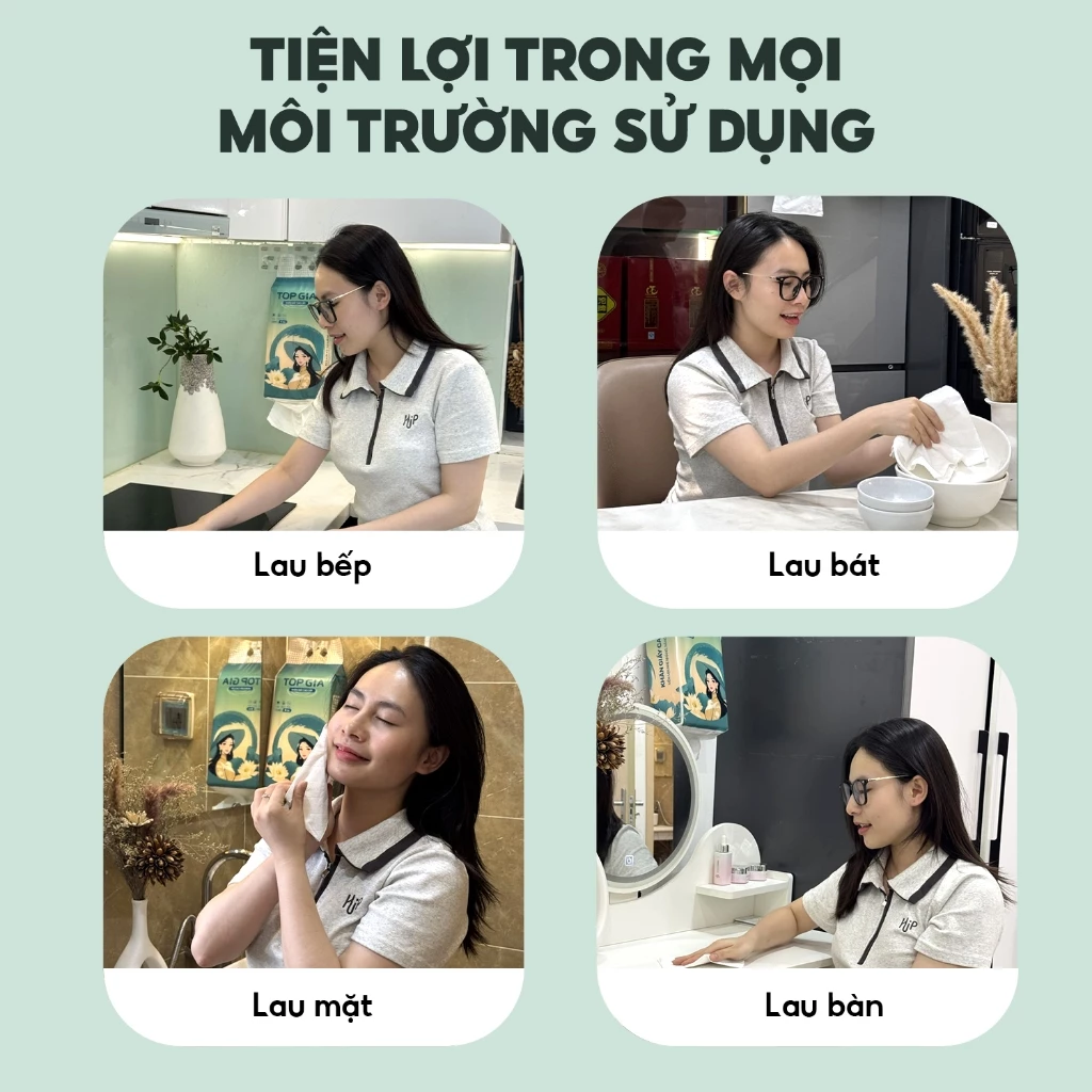 (BẢN TO CAO CẤP 1280 TỜ) Khăn giấy vệ sinh treo tường sắc hạ bản to Top Gia 1280 tờ 4 lớp bản to mềm mịn phiên bản mới - 6