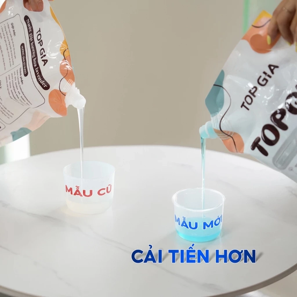 [MUA 4L TẶNG 4L] Nước Giặt Xả TopGia 3in1 Hương Huyền Diệu An Toàn Dịu Nhẹ, Lưu Hương 72H, Túi 2L - 4