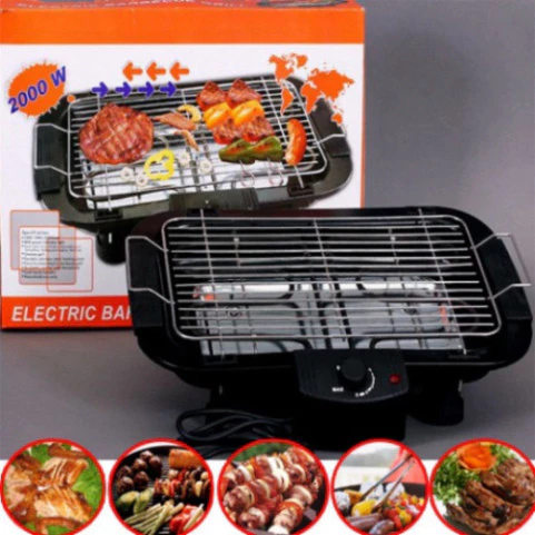 Bếp Nướng Điện Không Khói Electric 2000W Thiết Kế 5 Mức Nhiệt Dễ Dàng Sử Dụng Tại Nhà - 4