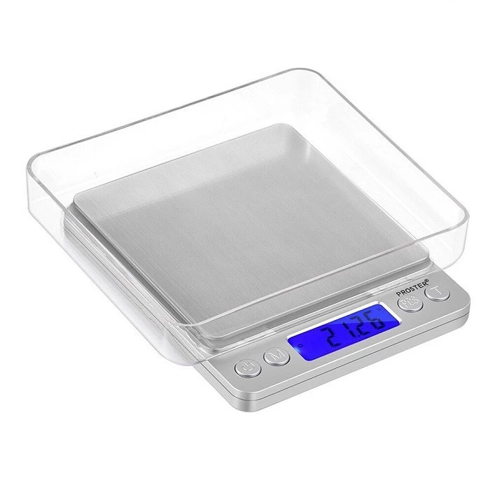 Cân tiểu ly điện tử , cân điện tử nhà bếp 3kg tặng kèm khay đựng đồ và 2 viên pin AAA - C2 - 2
