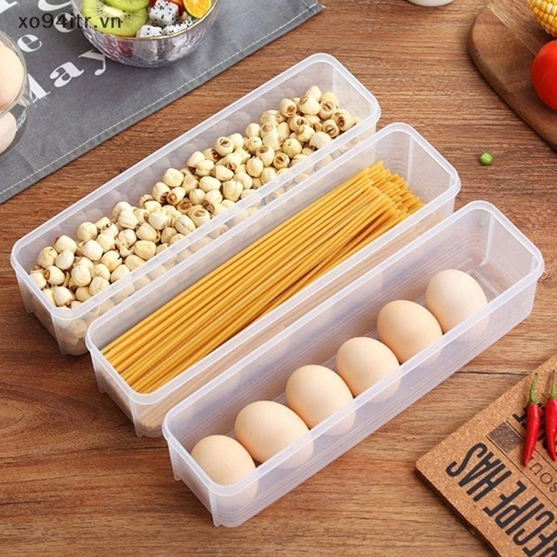 Hộp nhựa đựng thực phẩm, hộp bảo quản rau, củ, quả trong tủ lạnh có nắp, giữ thực phẩm luôn tươi mới ND1 - 2