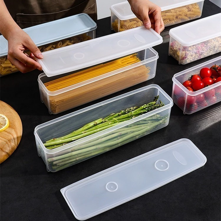 Hộp nhựa đựng thực phẩm, hộp bảo quản rau, củ, quả trong tủ lạnh có nắp, giữ thực phẩm luôn tươi mới ND1 - 3